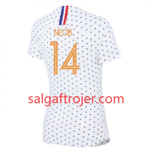 Frankrig Fodboldtrøjer Louisa Necib 14 Udebanesæt Kvindernes VM 2019 Kort ærmer Frankrig Fodboldtrøjer Louisa Necib 14 Udebanesæt Kvindernes VM 2019 Kort ærmer